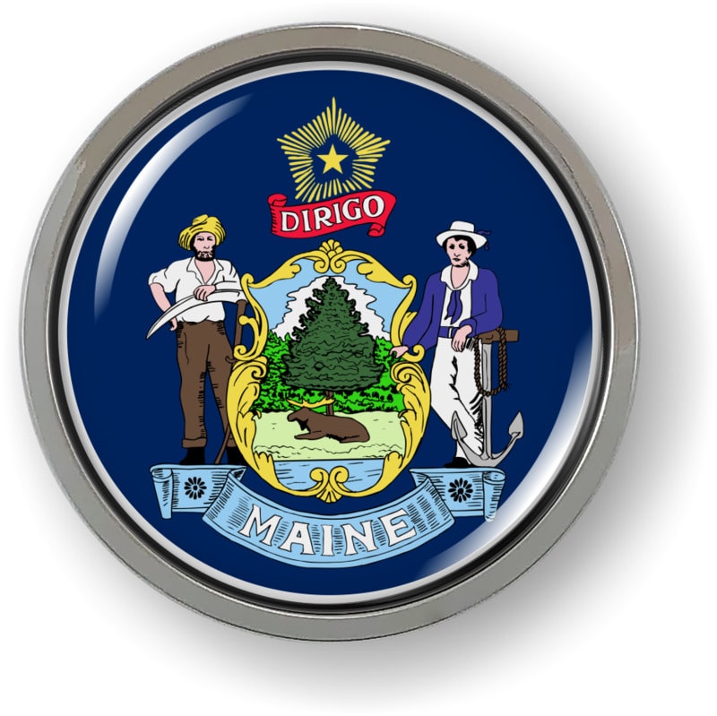 Maine - State Flag Emblem